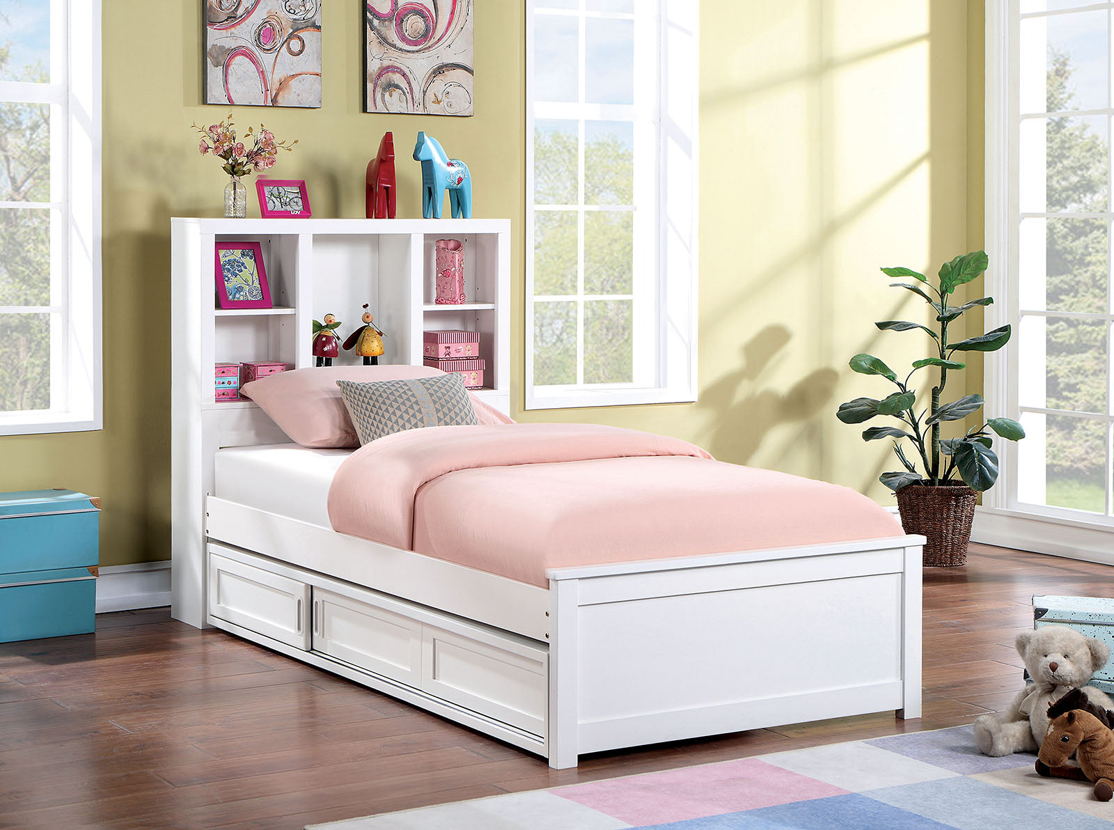 MARILLA - 4 Pc. Twin Bedroom Set - FOA7256WH-T-4PC
