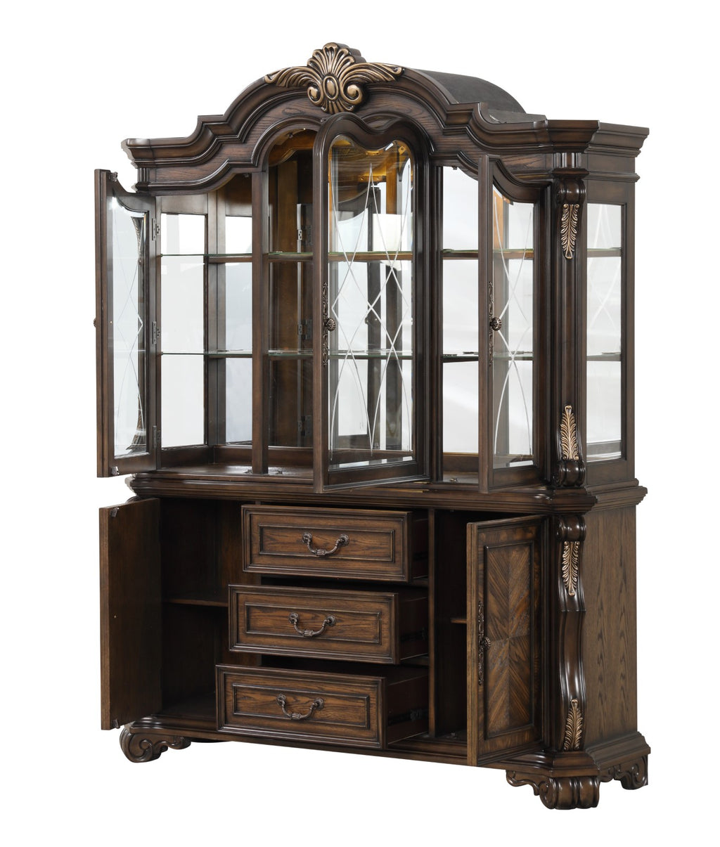 LEOVANNI - Hutch And Buffet - FM31003DB-HB-SET