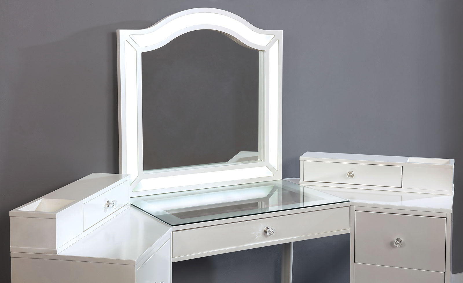 TRACIE - Vanity Set, Luminous White - FOA-DK5686WH-PK