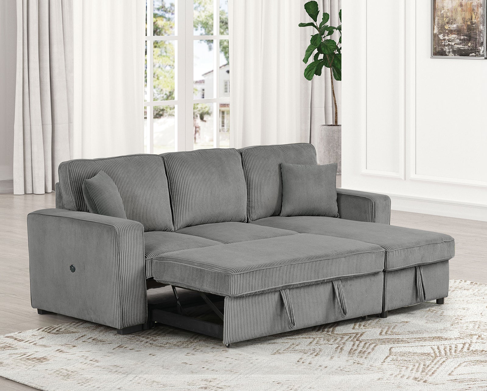 YVES - Sectional - FM6964DG-SECT