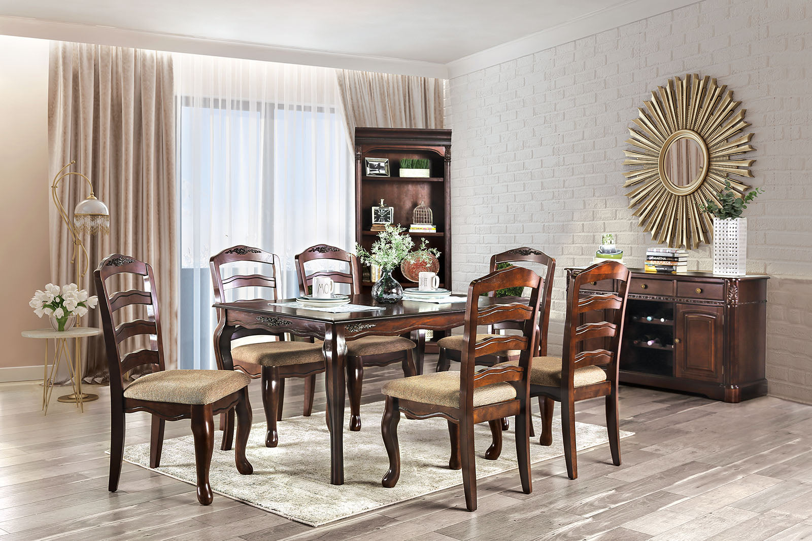 TOWNSVILLE - 7 Pc. Dining Table Set - CM3109T-7PC