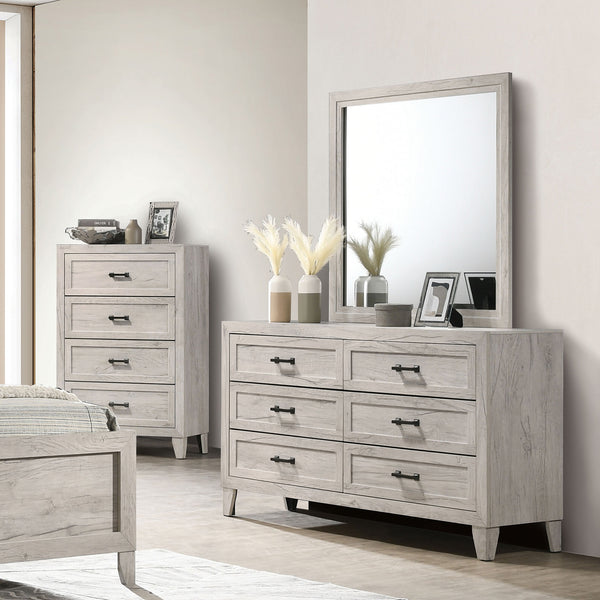 MYSEN - Dresser, White Wash - FM7202WH-D