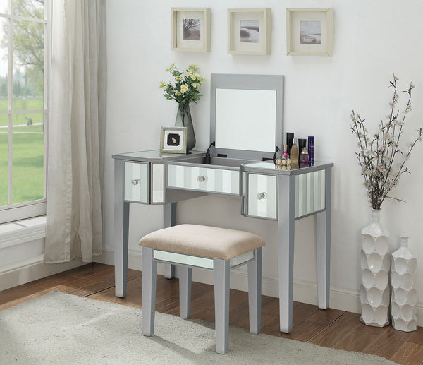 JOYCE - Vanity w/ Stool - CM-DK6385SV-UPS3