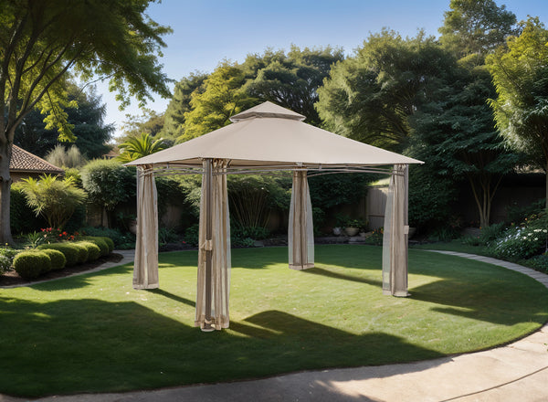 GORDOLA - Outdoor Canopy 13' X 10', Brown - LA-A001BR