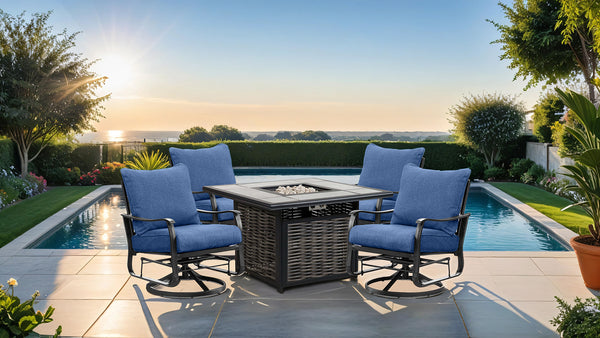 SEGOVIA - 5 Pc. Dining Table Set - GM-2013-5PC-2039