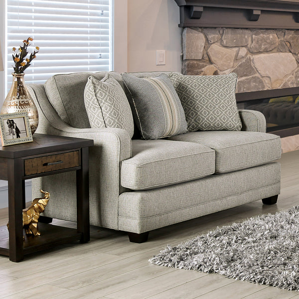 STEPHNEY - Loveseat, Gray/Gold - SM8193-LV
