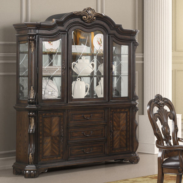 LEOVANNI - Hutch And Buffet - FM31003DB-HB-SET