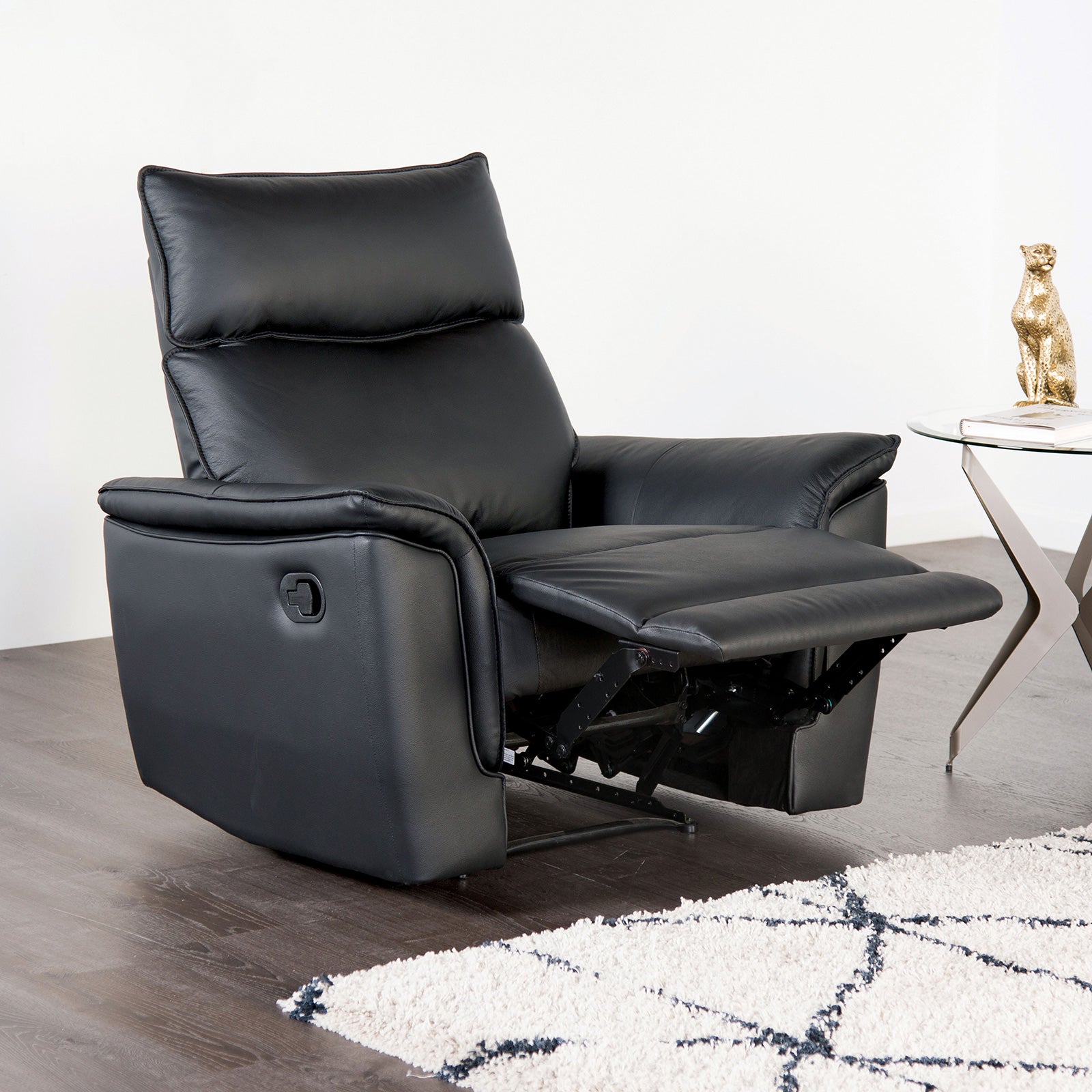 BIENNE - Recliner - FM69002BK-CH-M