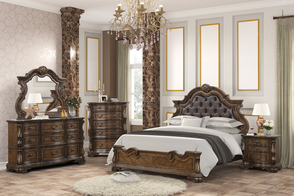 LEOVANNI - Mirror, Dark Brown - FM70003DB-M
