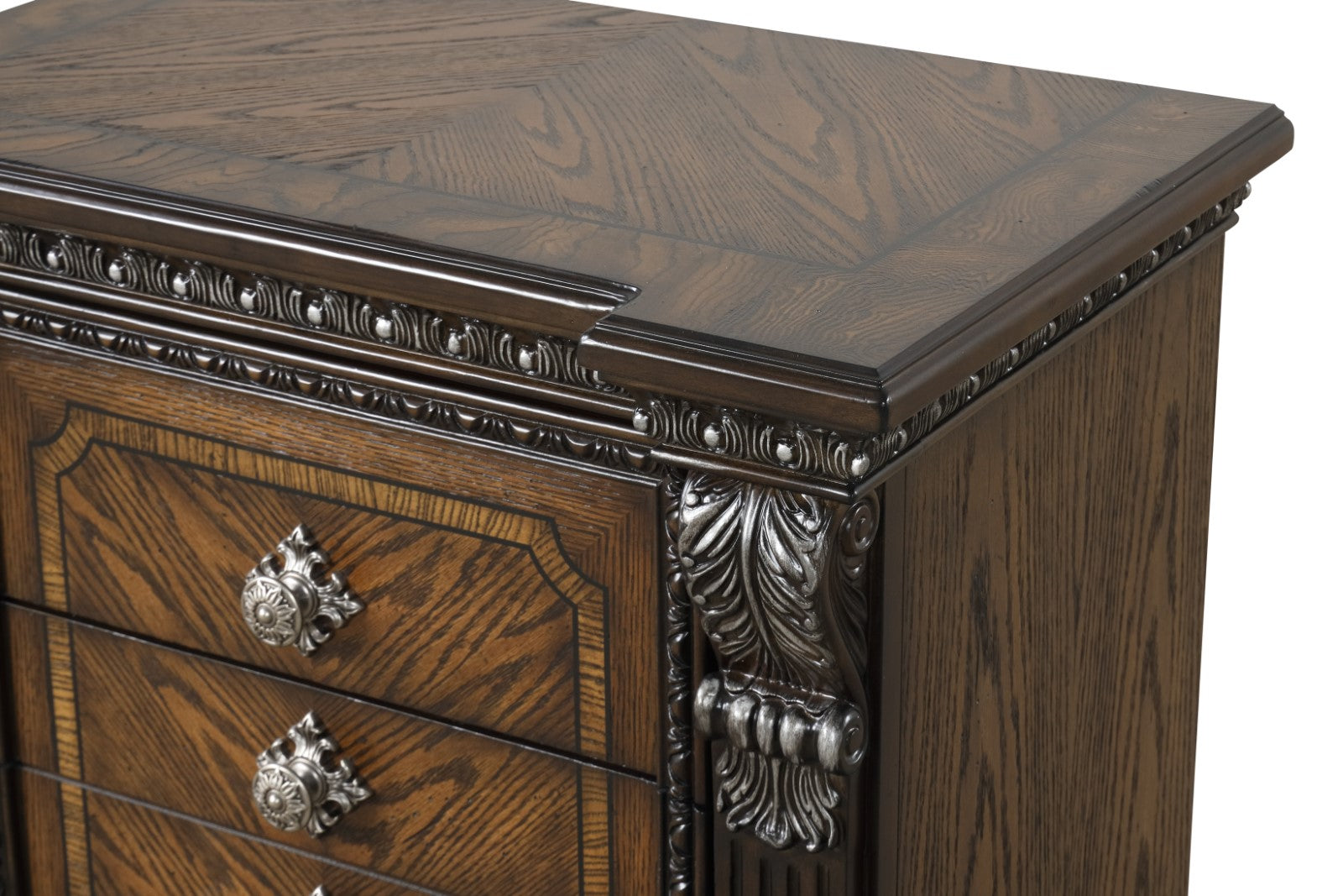 PROMENADE - Nightstand w/ Hidden Drawer USB A-C, Espresso - FM70002DB-N