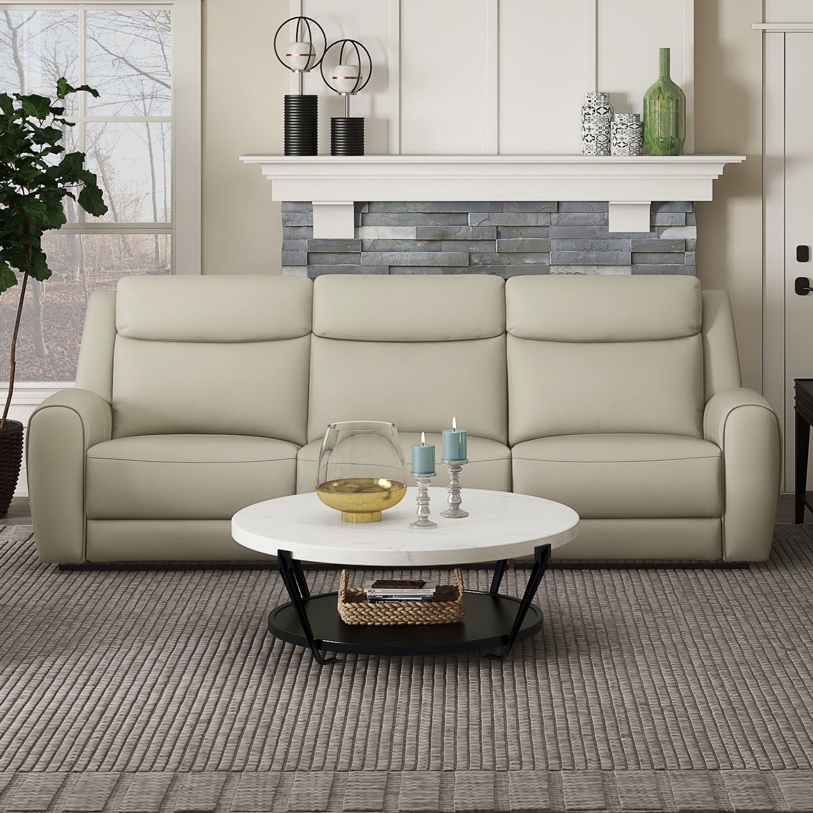 JACOBUS - Sofa + Loveseat - CM9986BG-M-2PC