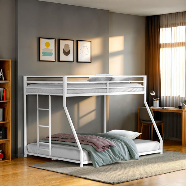 ROTHWELL - Twin/Full Metal Bunk Bed - FM-BK1200WH-TF