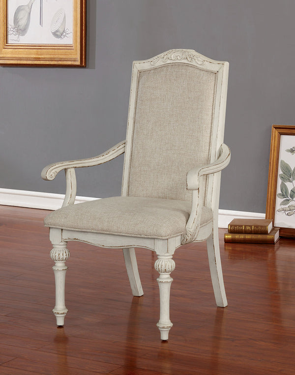 ARCADIA - Arm Chair (2/CTN) - CM3150WH-AC-2PK