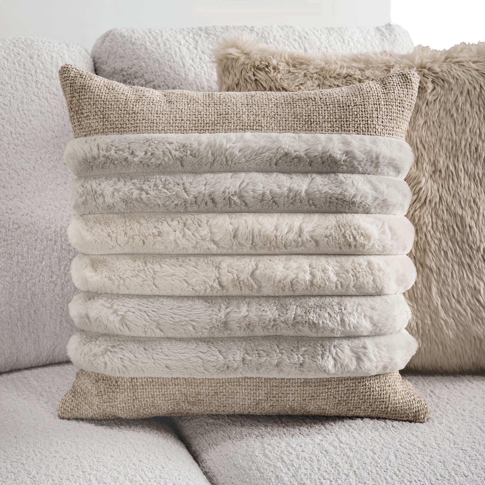 IROQUOIS - Ottoman, Cream/Tan - SM5197-OT