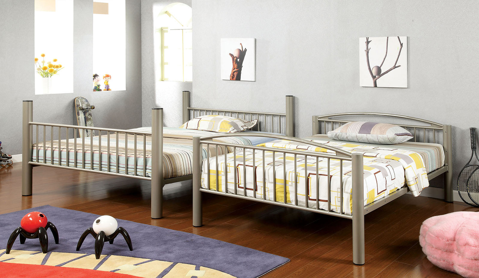 LOVIA - Full/Full Bunk Bed - CM-BK1037F