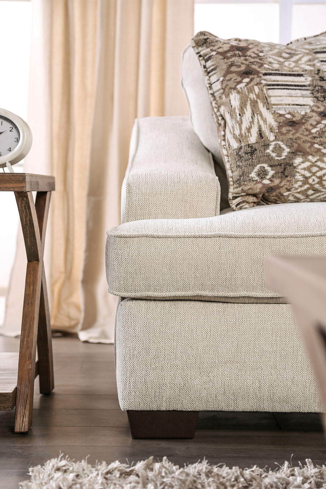 MORNINGTON - Sectional, Ivory/Brown - SM5416-SECT