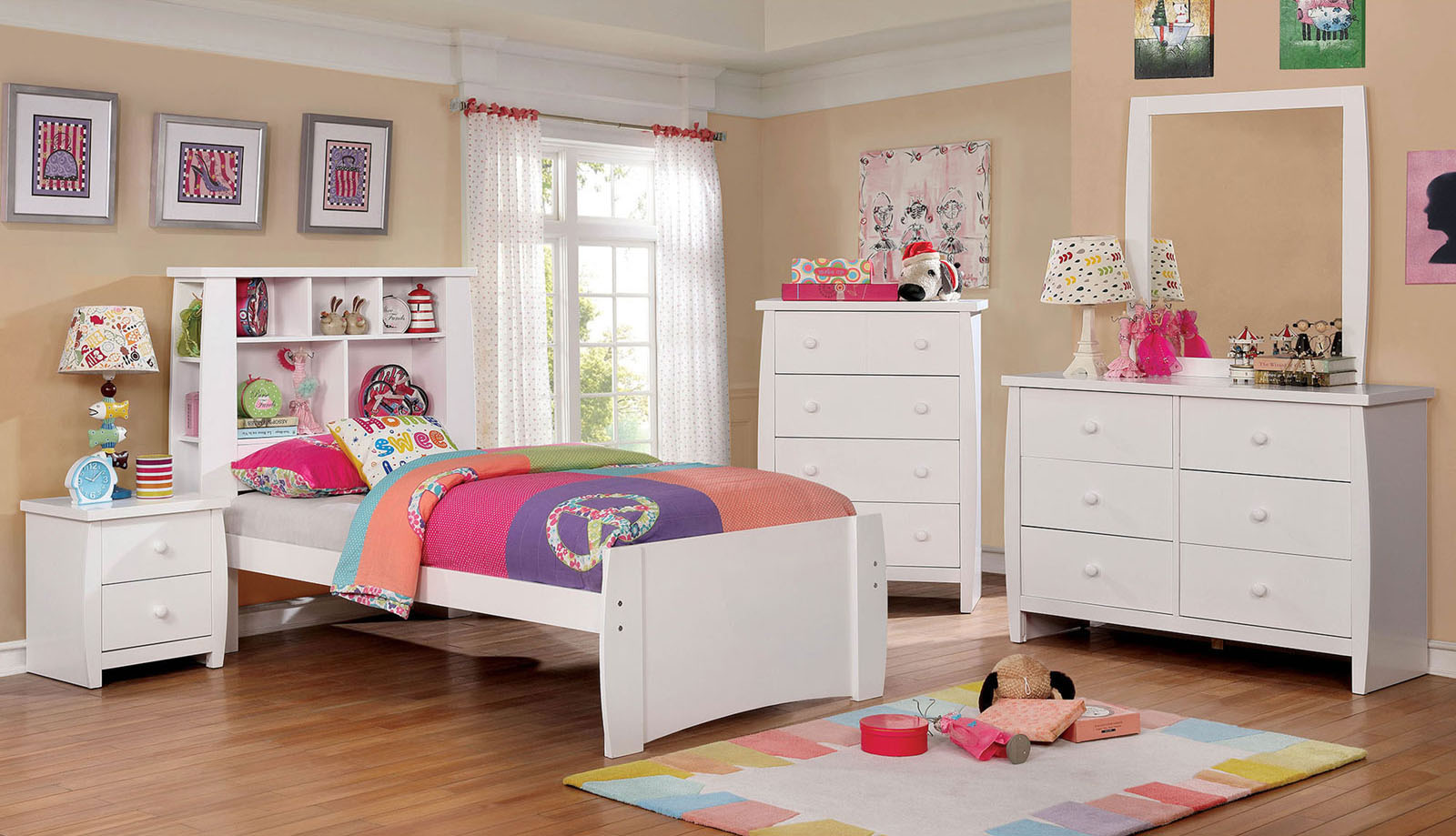 MARLEE - 4 Pc. Full Bedroom Set - CM7651WH-F-4PC