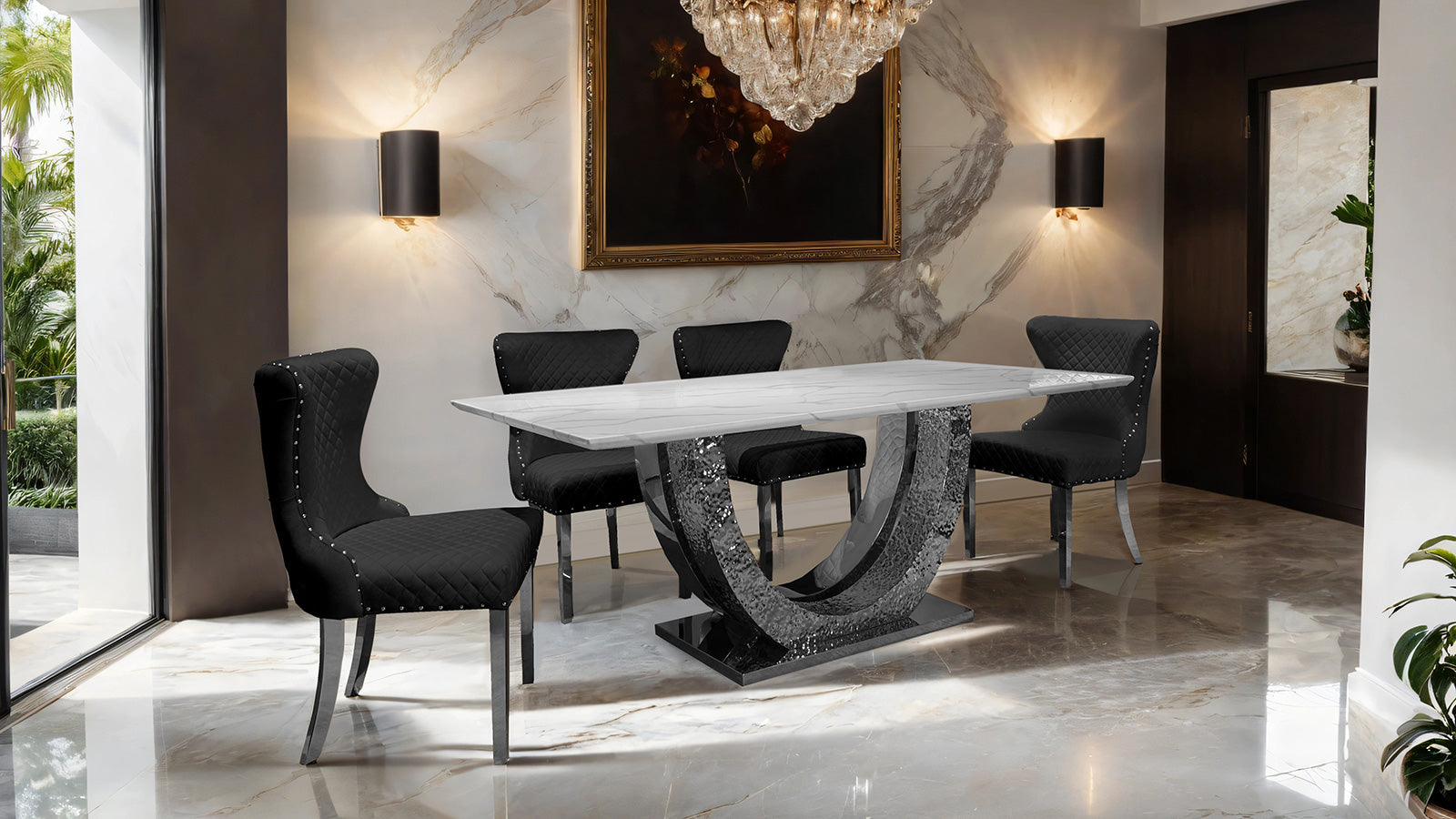PORTANOVA - Dining Table - FM33003SV-T-TABLE