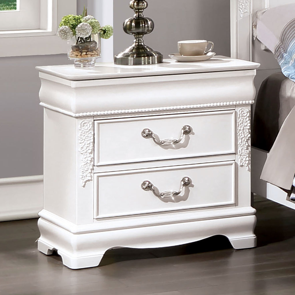 ALECIA - Nightstand w/ USB - CM7458WH-N