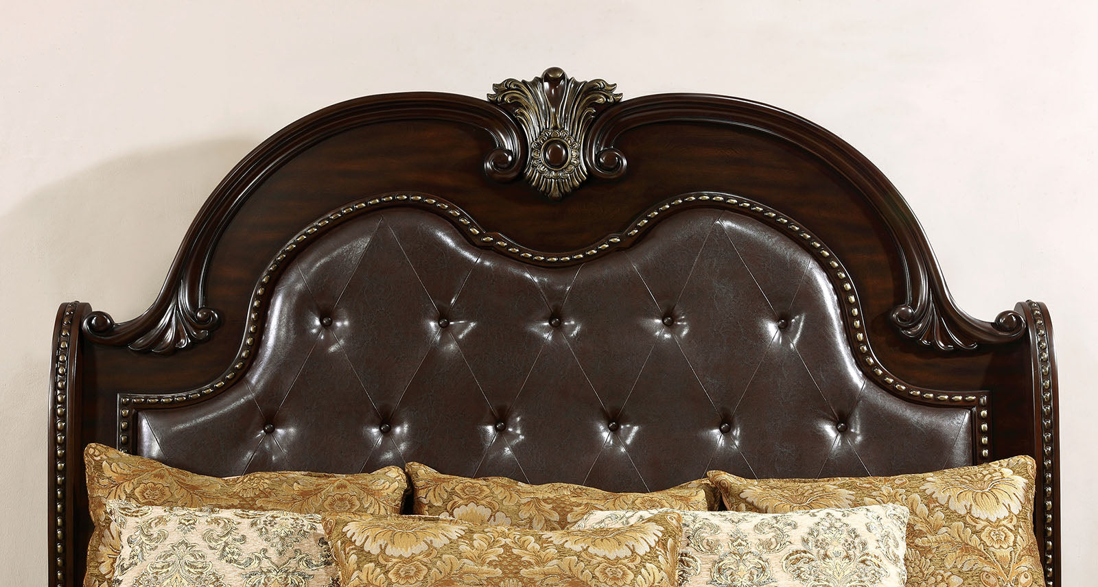 FROMBERG - E.King Bed, Brown Cherry - FM7670EK-BED