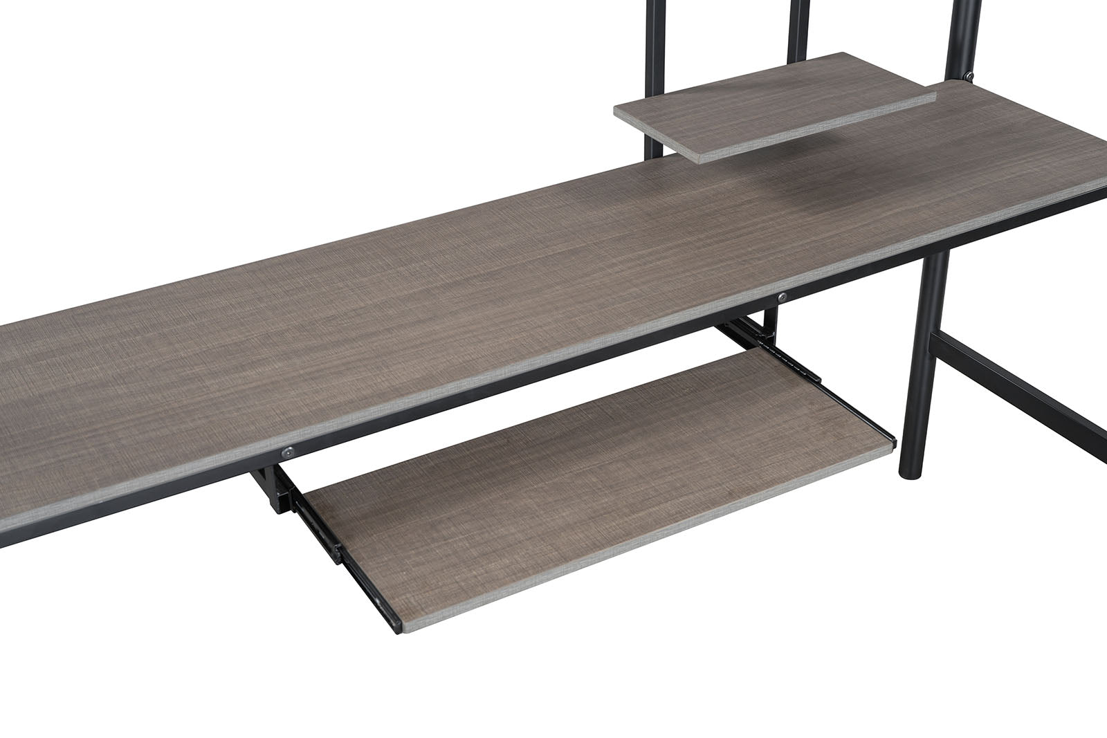 TYMON - Twin Loft Bed (K/D), Black - FM-BK907BK-T