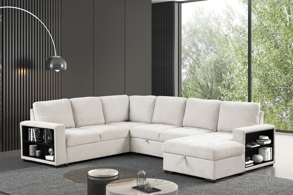 STOCKWELL - Sleeper Sofa Sectional - FM6966BG-SECT
