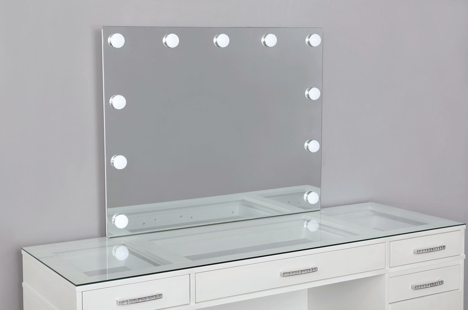 VALENTINA - Vanity Set, White - FOA-DK5682WH-PK