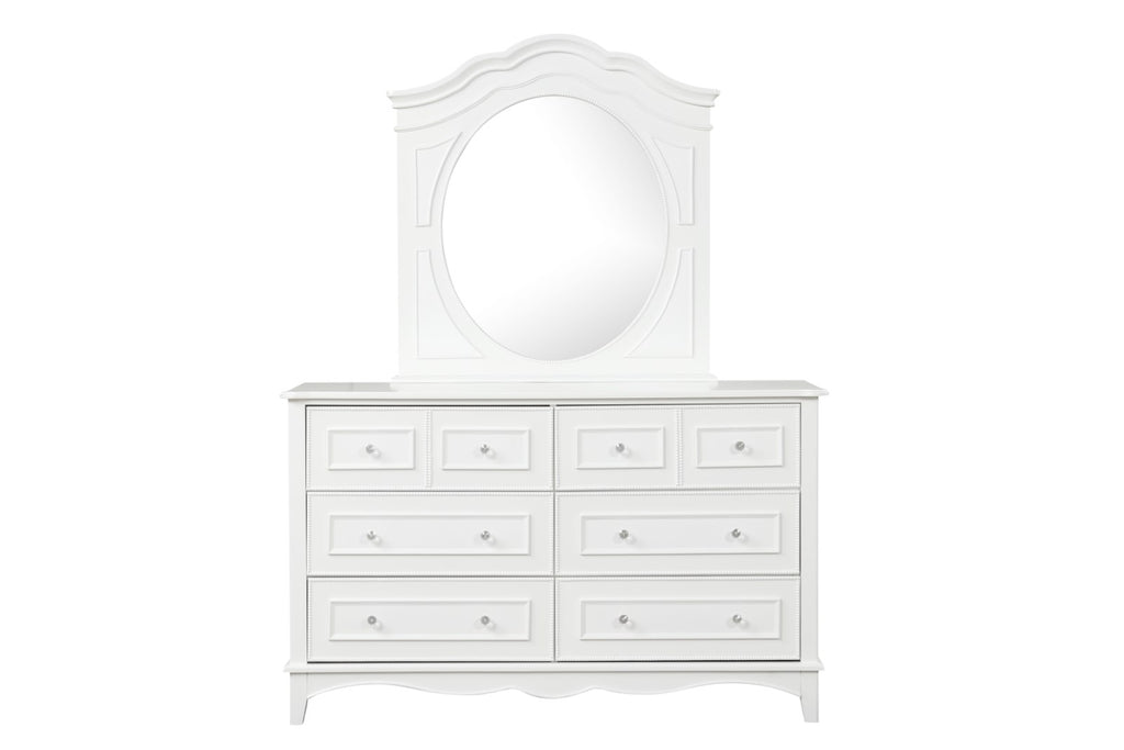 NAUCALPAN - Dresser w/ Bottom Drawer Cedar, White - FM7456WH-D