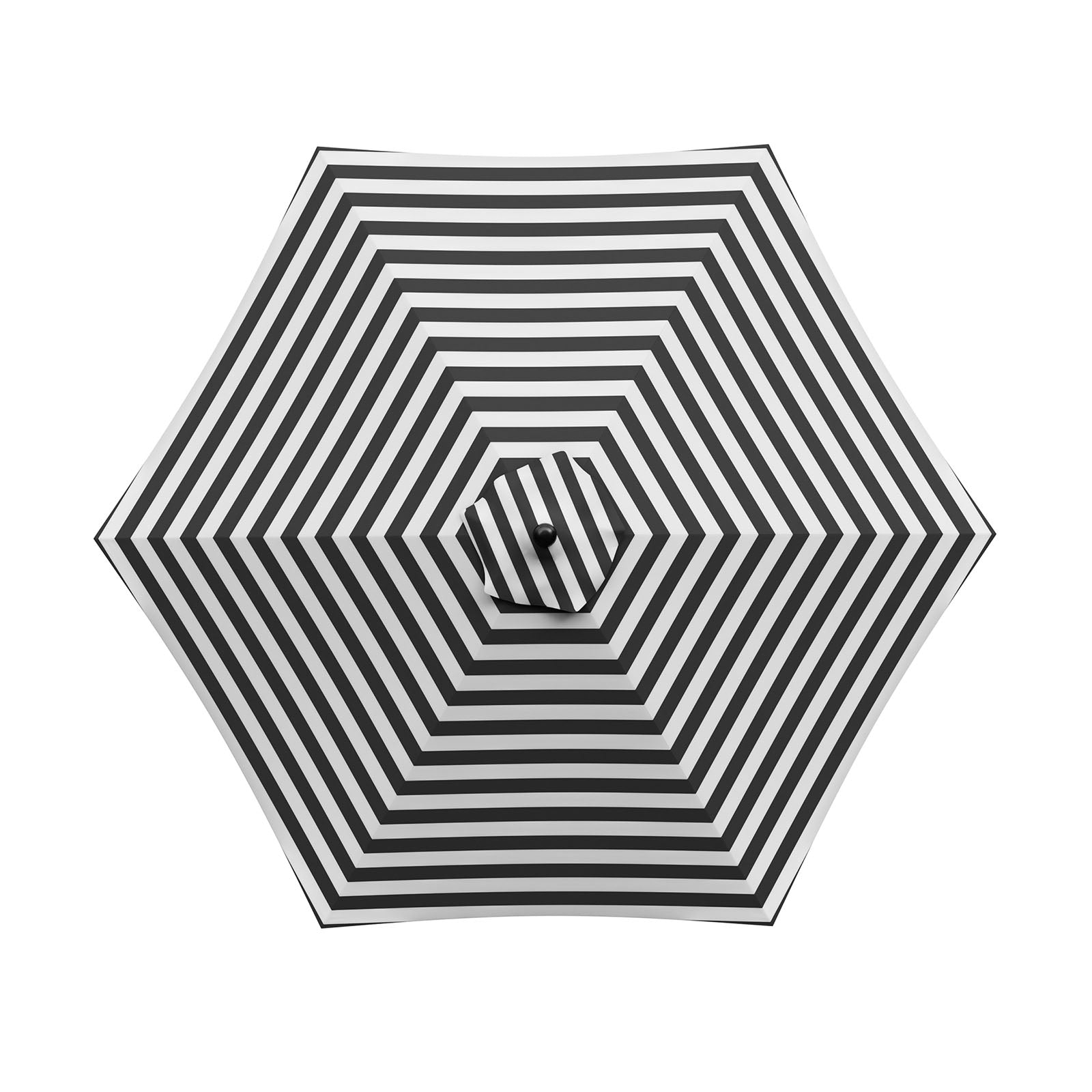 HALO - Round Umbrella, Black/White - GM-3002BW