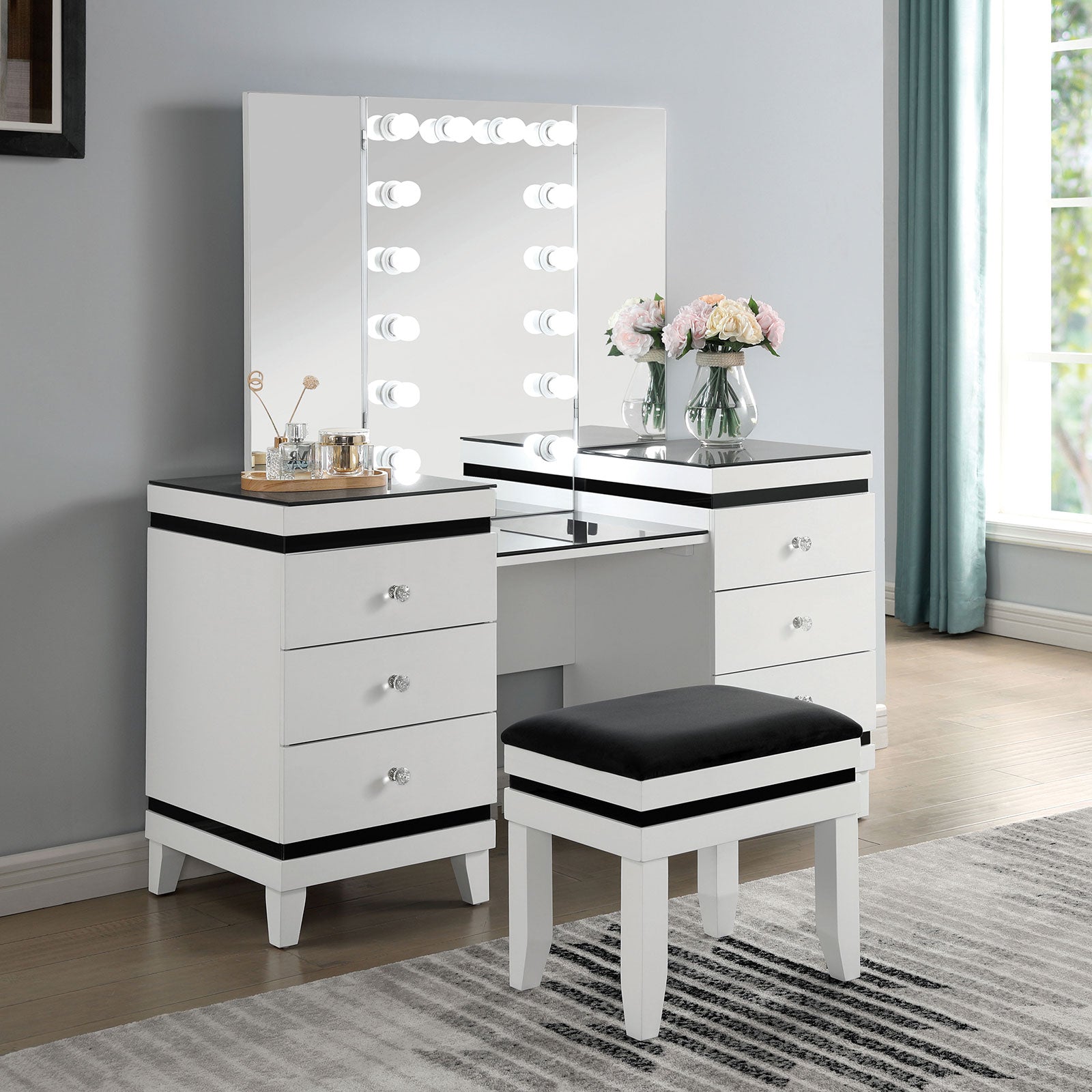 MADONNA - Vanity Set - CM-DK824WH-PK