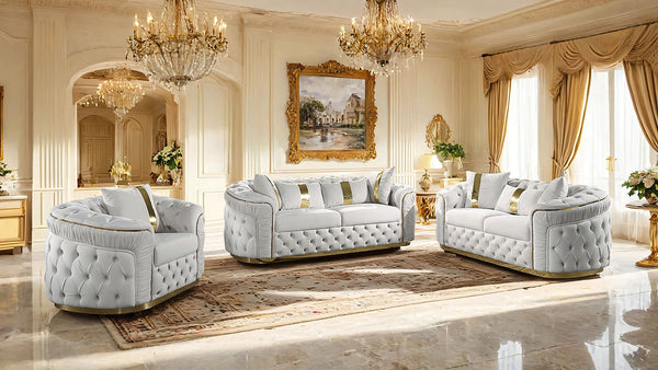 ADELPHA - Sofa + Loveseat - FM67002BG-2PC