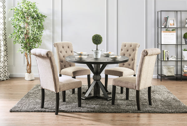 ALFRED - 5 Pc. Round Dining Table Set - CM3735RT-5PC-IV
