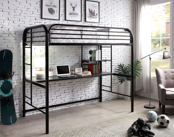 OPAL III - Twin Loft Bed - CM-BK938BK