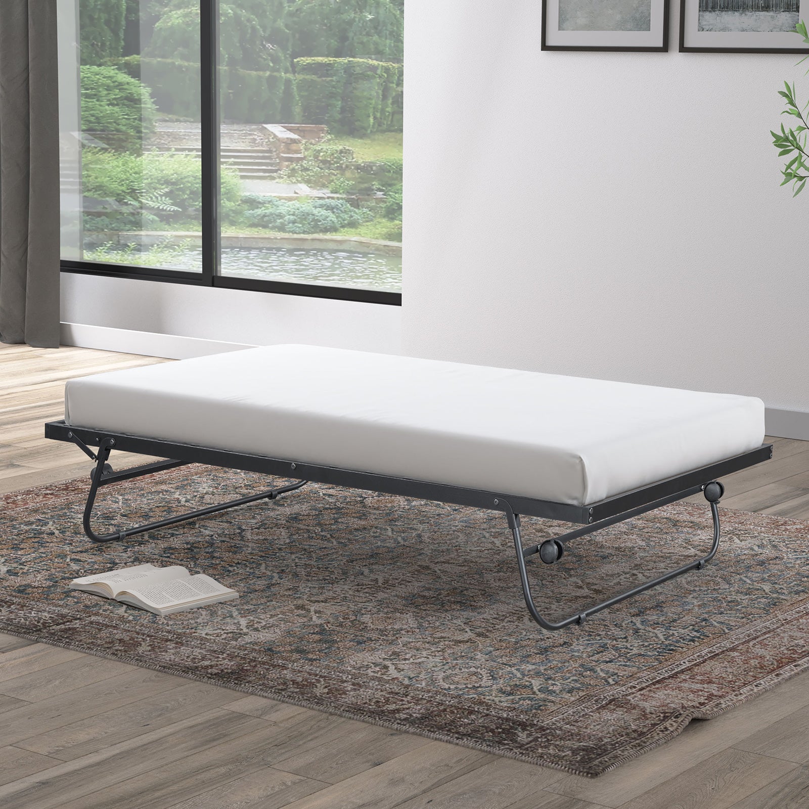 IVANA - Universal Metal Trundle, Black - FM-TR900BK
