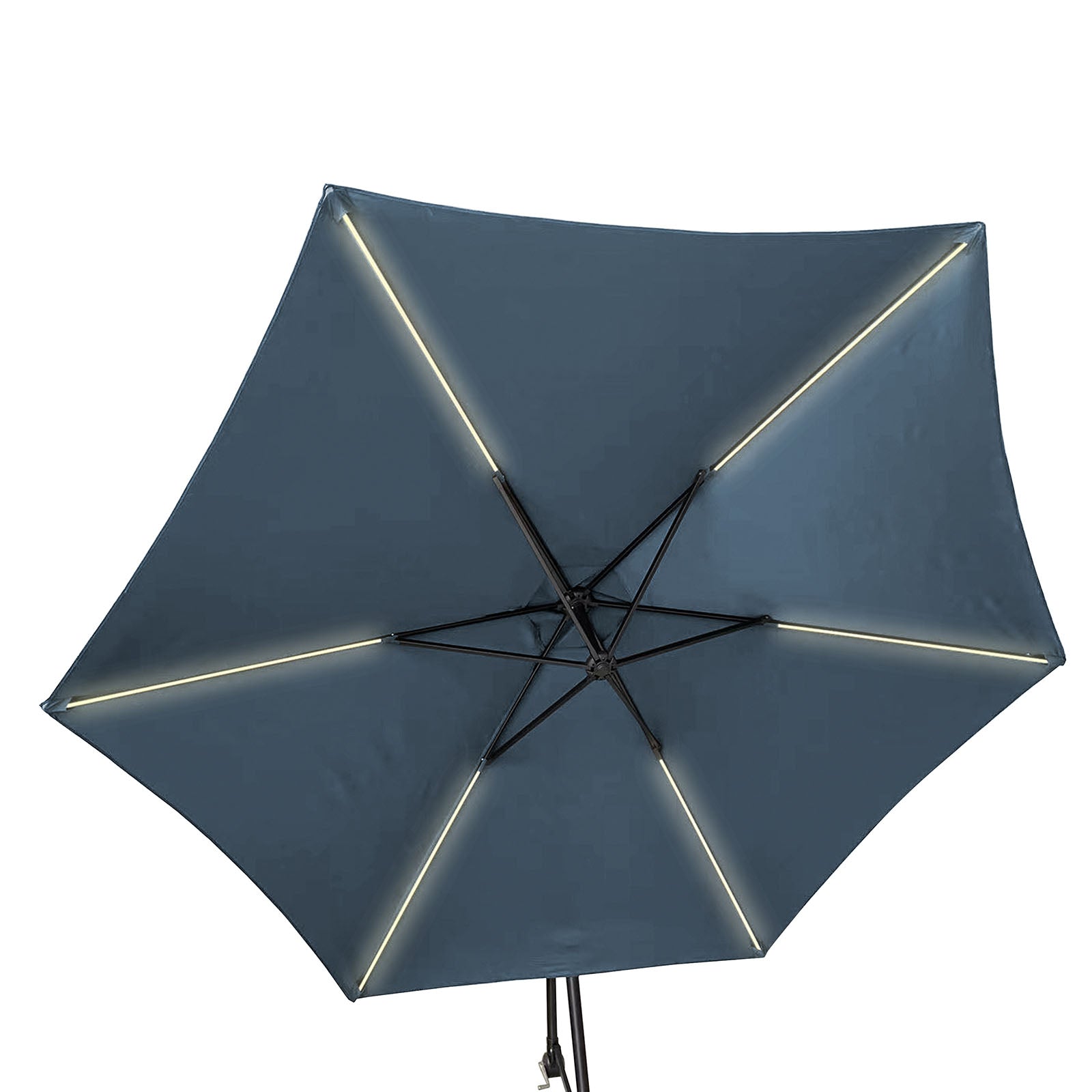 GLAM - Cantilever Umbrella w/ LED, Dark Sapphire - GM-3003DS