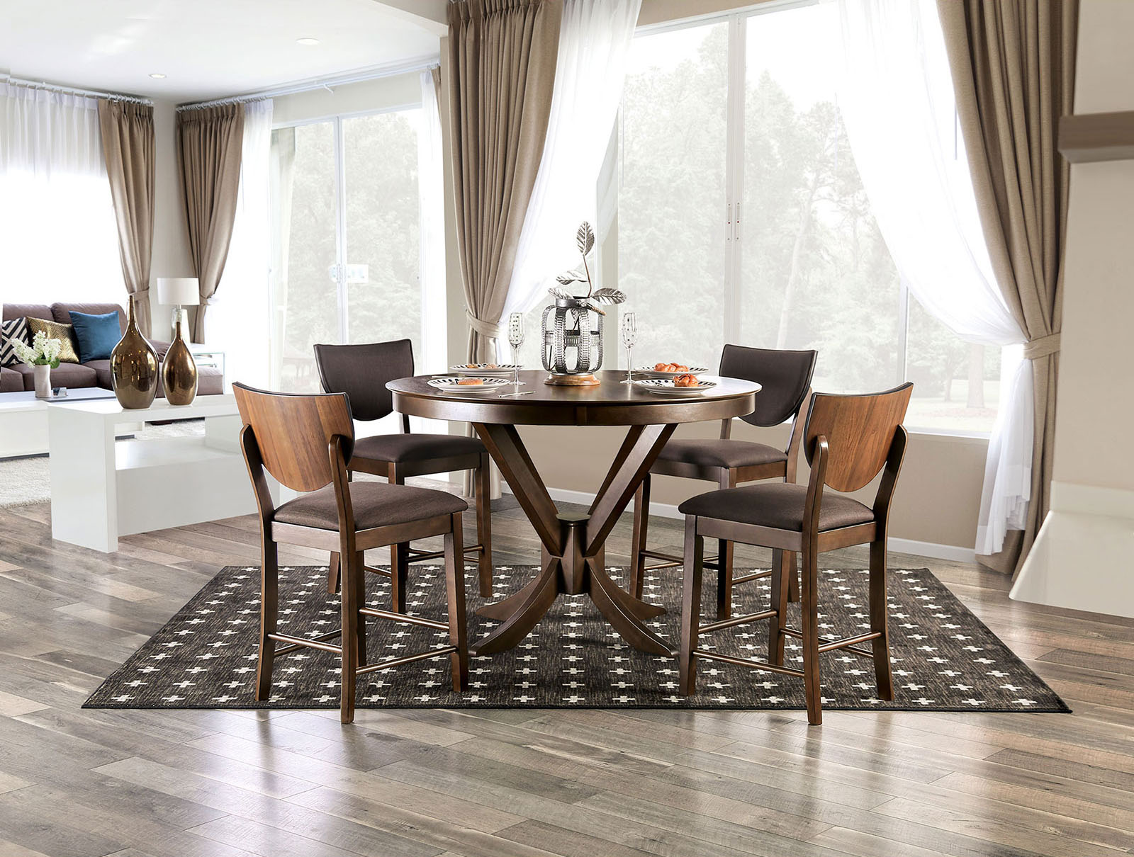 MARINA II - Counter Ht. Round Dining Table - FOA3787RPT-TABLE