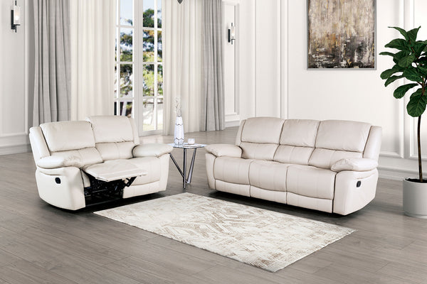 GLARUS - Sofa + Loveseat - FM69003WH-M-2PC