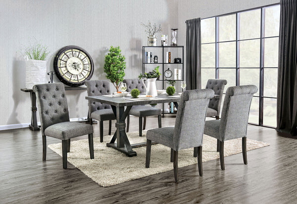 ALFRED - 7 Pc. Dining Table Set - CM3735T-GY-7PC