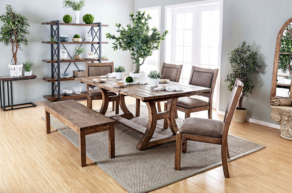 GIANNA - Wooden Bench - CM3829BN-W