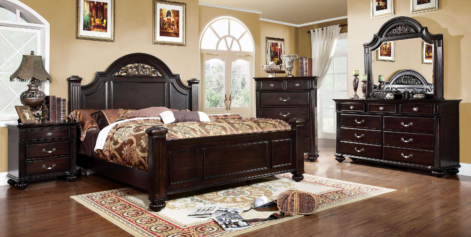SYRACUSE - 4 Pc. Queen Bedroom Set - CM7129Q-4PC