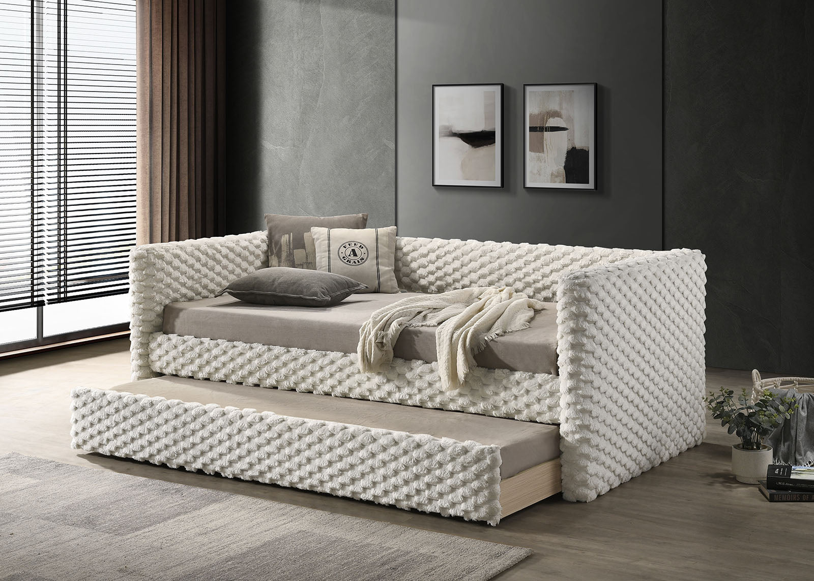 PALMERI - Daybed w/ Trundle - FM1201WH-BED
