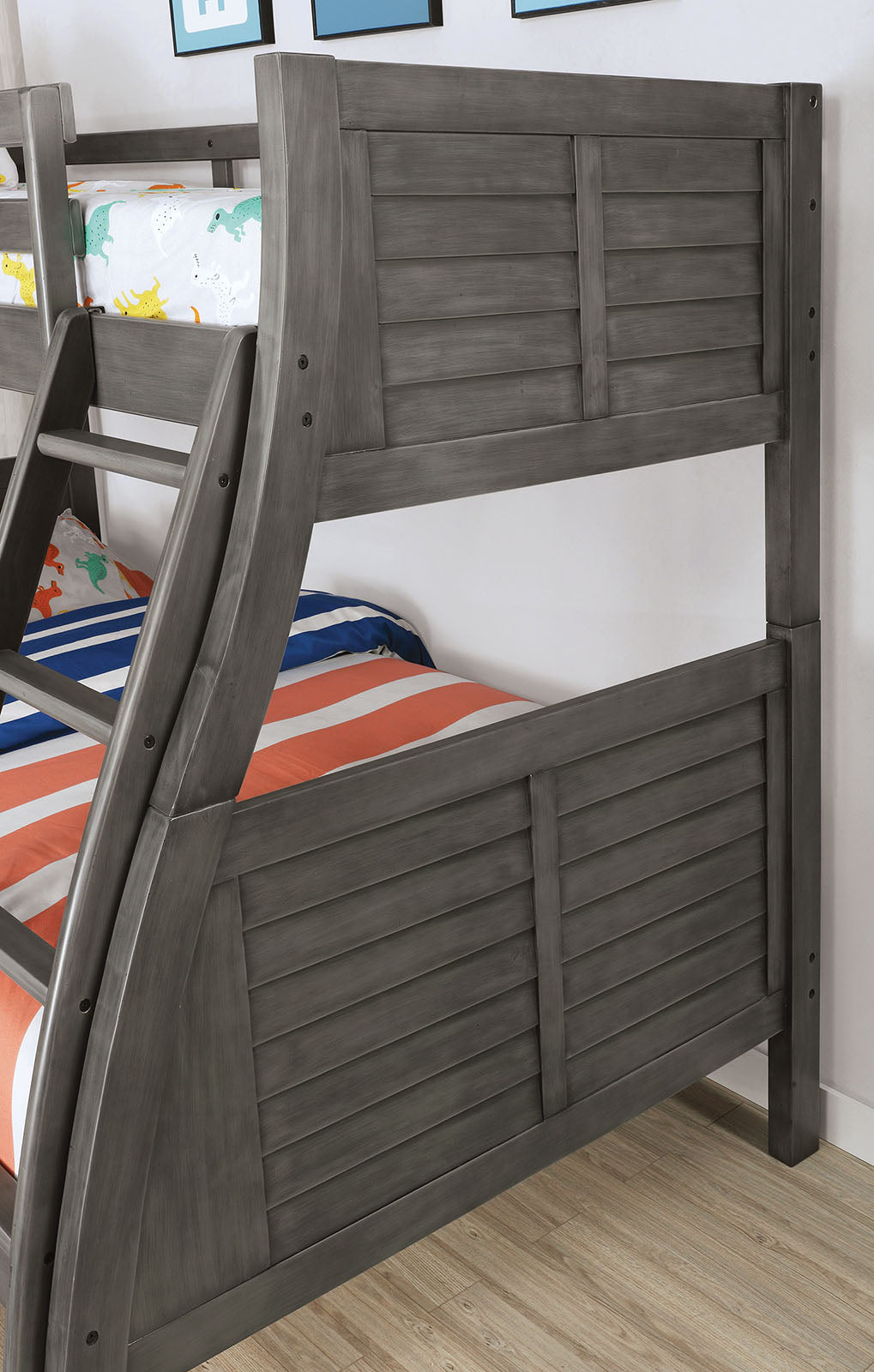 HOOPLE - Twin/Full Bunk Bed - CM-BK963GY-BED