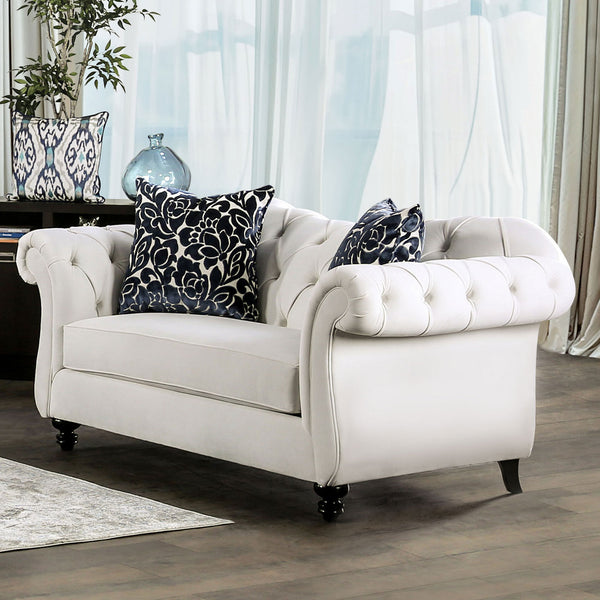 ANTOINETTE - Loveseat, White - SM2228-LV