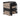 LOTUS - 3 Pc. Patio Set, Black/Light Brown - GM-1024BK-3PK