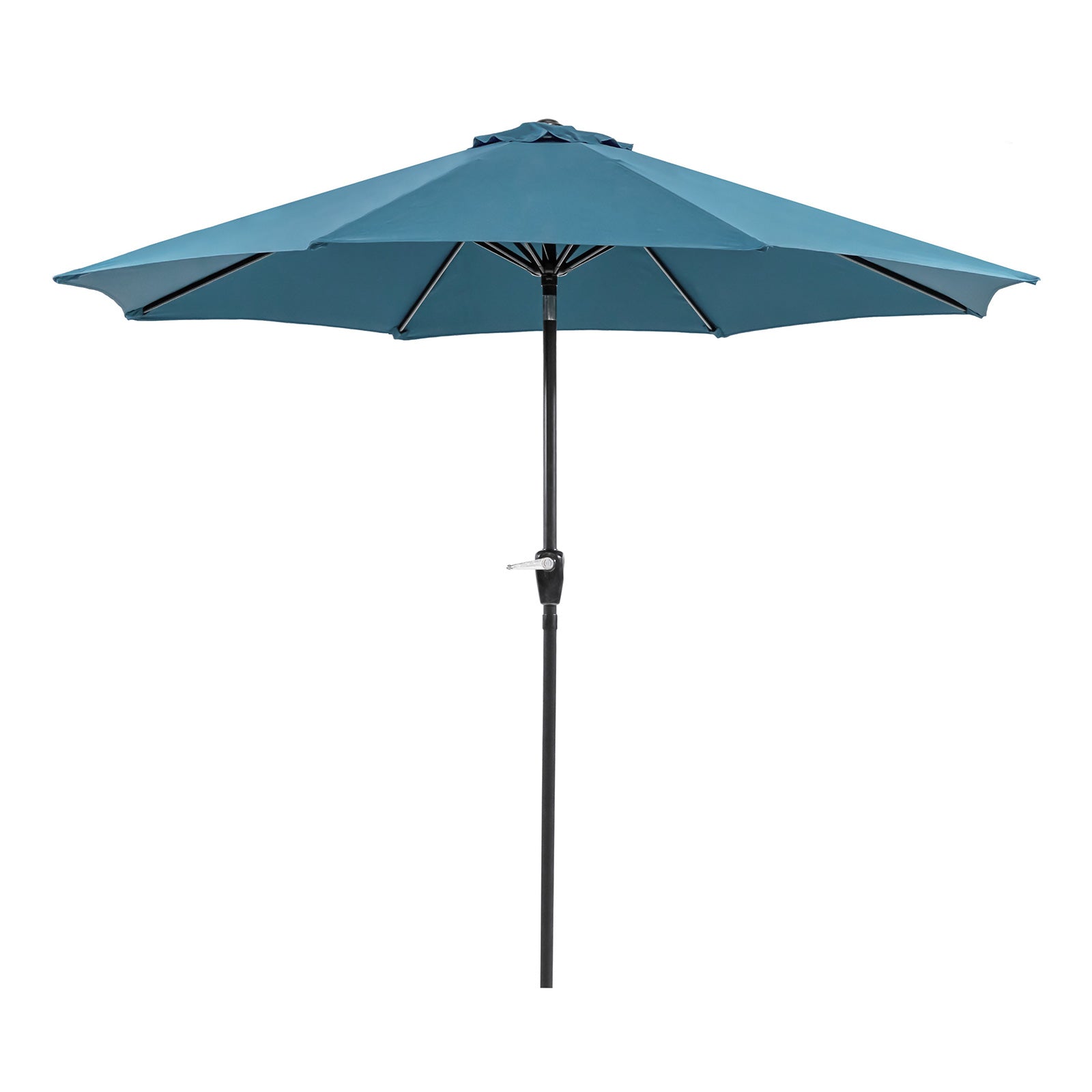 SOLI - 9' Outdoor Umbrella, Blue + Base - LA-A009BL+BASE