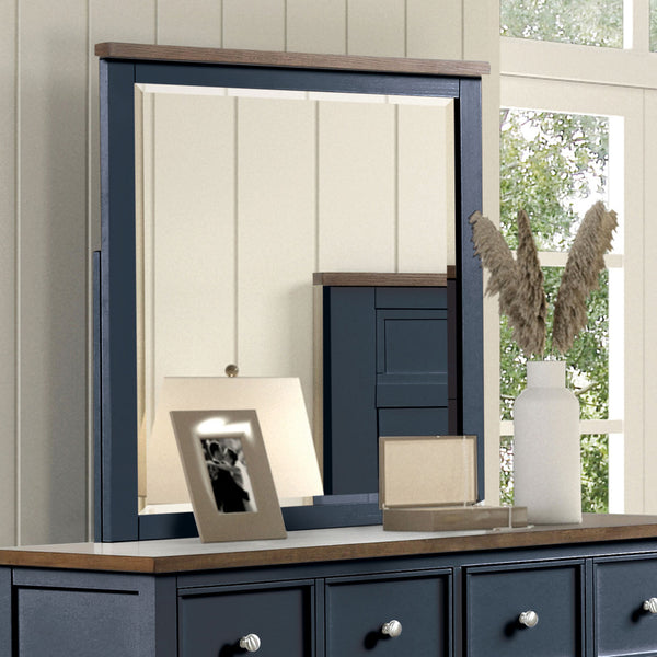 PINETOP - Mirror, Blue/Dark Brown - FM7171BL-M