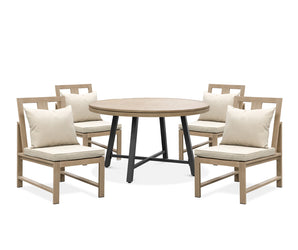 LYON - 5 Pc. Game Table Set w/ 4 Armless Chairs - GM-2018-5PC-20