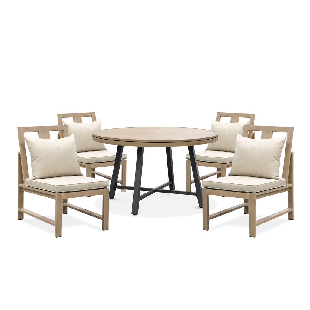 LYON - 5 Pc. Game Table Set w/ 4 Armless Chairs - GM-2018-5PC-20