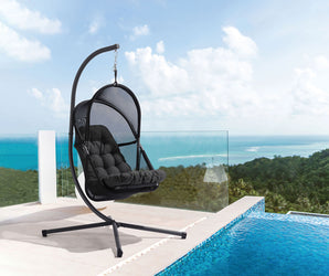 BREEZE - Swing Chair, Black - GM-1010BK