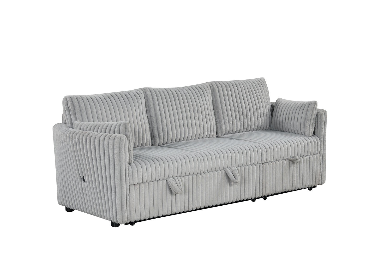 DENHOLME - Sectional w/ Pull Out - SL64002GY-SF-PK